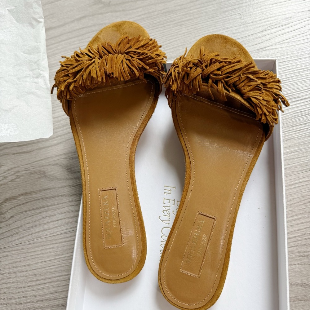 Aquazzura Wild Thing Slide Flat 36